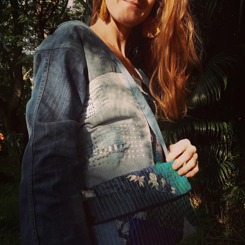 Cover image featuring an upcycled denim jacket 