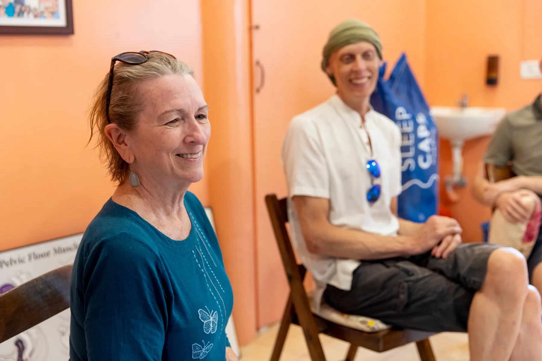 Paula Murphy smiling during the conversation
